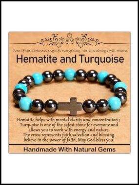Natural Gemstone Stretch Bracelet Handmade Healing Yoga Meditation Crystal